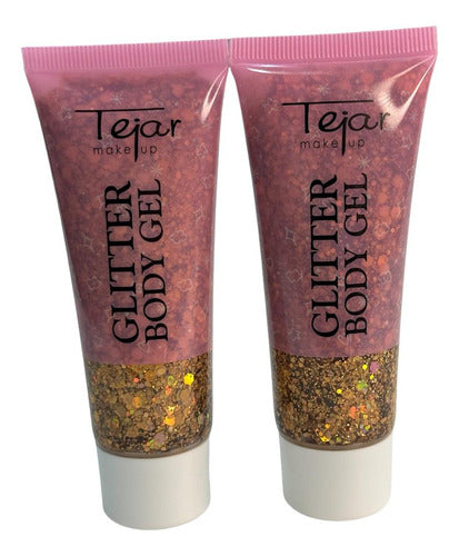 Tejar Glitter Body Gel Para Maquillaje Y Peinados (Pack X 3) 3