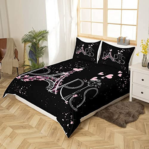 Feelyou Paris Duvet Cover Set, Queen Size 1