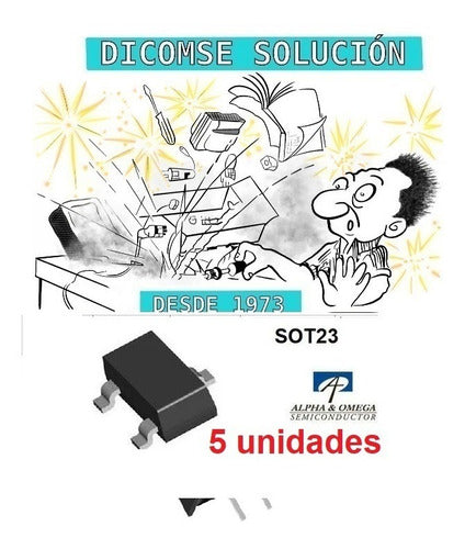 Ao3400a Ao3400 A03400  Ao9t  Sot23  ( 5 ) Unidades 0