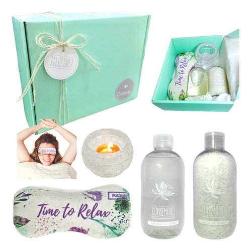 Relaxing Jasmine Aroma Gift Box - Zen Kit for a Happier Day - Set Relax Caja Regalo Box Jazmín Kit Zen Aroma N42 Feliz Día