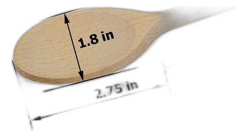 Bicb 8101214 Inch Madera De Haya De Cucharas De Madera 4 Uni 7