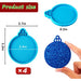 Juome Christmas Resin Molds Silicone, 4 Pcs Christmas Ornaments Round Shape Pendant Epoxy Resin Molds 1