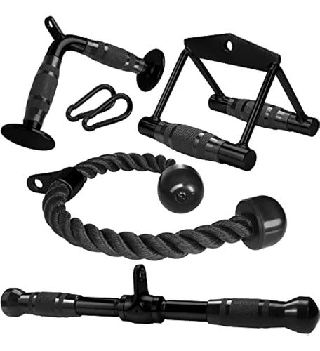 A2zcare Lat Pull Down Cable Machine Attachment - 0