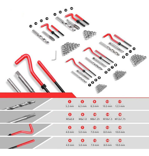 Insertos Helicoil Reparacion Rozca Dañada 6