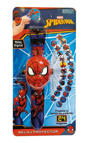 Ditoys Marvel Spiderman Reloj Digital Con Proyector Imagenes 0