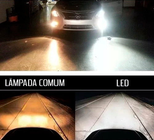 Kit 2 Lampadas Super Led Farol De Milha Fiat Siena + Brinde 3