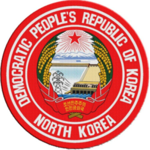 Parche Escudo Circular Corea Del Norte M02 0