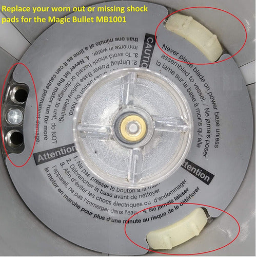 Goma De Repuesto Para Magic Bullet Mb1001 (3 Unidades) 2