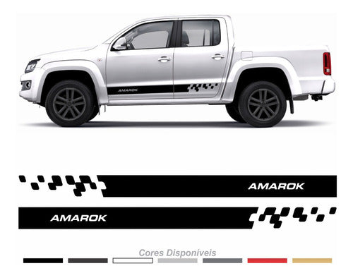 Adesivo Faixas Laterais Volkswagen Amarok Imp130 Fge 1