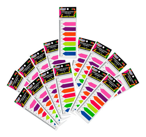 BRW 15 Neon Arrow Adhesive Page Markers - 7 Colors 0