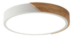 Chiaro Led Ceiling Light in White and Wood - A Modern Touch 0