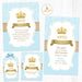 Kit Imprimible Corona Dorada Principe Candy Bar Invitaciones 7