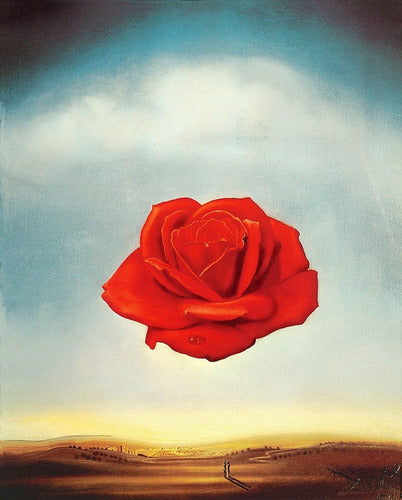 Lamina Fine Art Rosa Meditativa Dalí 50x62 M Y C Arte 0