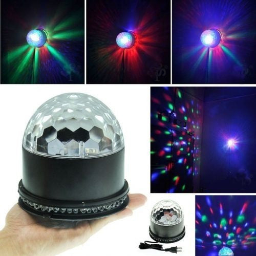 Bola Luz Led Luces Rgb Giratoria Colores Discoteca 0