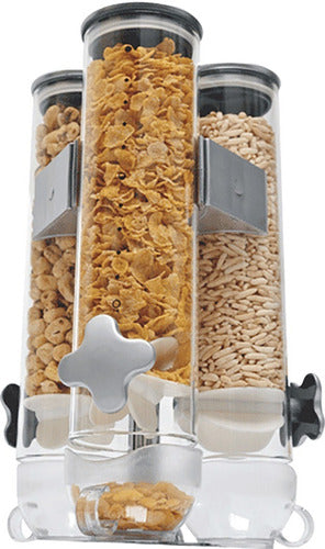 Bazarnet Triple Glass Cereal Dispenser HW2841 0