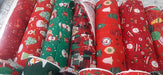 Assorted Fabrics: Faux Leather, Christmas Tablecloth, Tulle Batiste 8