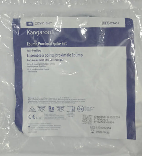 Covidien Guia Alimentacion Bomba Kangaroo Epump C/punzón 674655 1