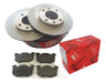 TRW Rear Brake Discs + Brake Pads for Peugeot 206 207 0