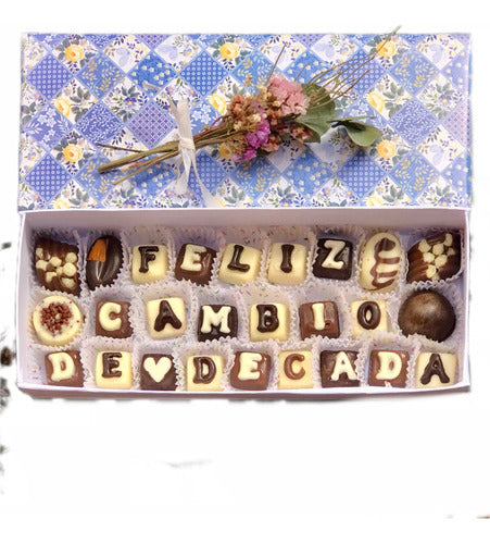 Dulces Chinitas Chocolate Message Box - Chocomensaje 0