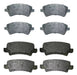 Set of Brake Pads for 4 Wheels Toyota Corolla 03/08 Petrol 0