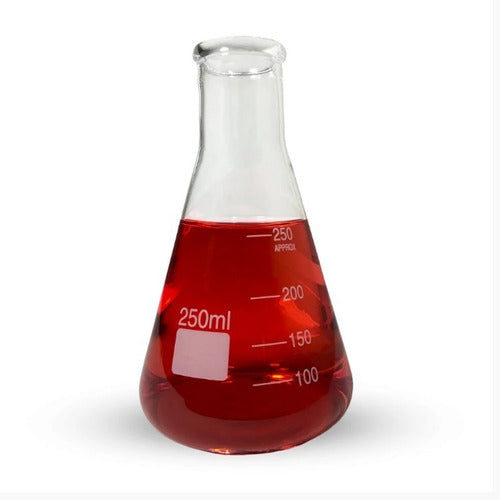 Erlenmeyer De Vidro Boca Estreita 250 Ml 1