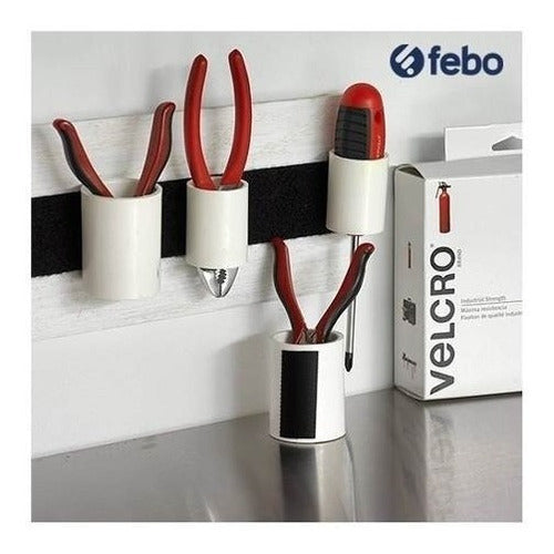 Velcro® High Resistance Fastening Strips 10.1x5cm Febo 1