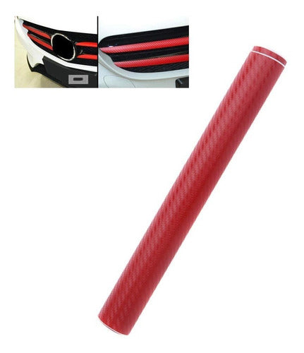 Carbon Fiber Red Moldable Textured Vinyl (25cm X 1.50m) 6