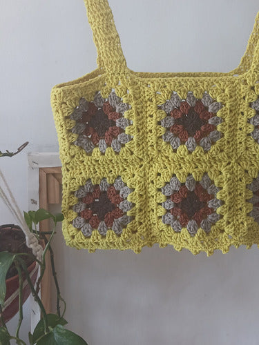 Yellow Cotton Crochet Knit Top 2