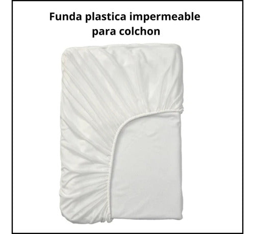 TODOGOMA Funda Cubre Colchón Plástico Reforzada Impermeable 2 Plazas 1