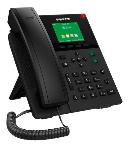 Telefone Ip Voip 6 Contas Sip Poe C/ Display V5501 Intelbras 0