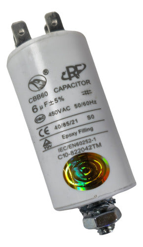 Generic Capacitor De Marcha 6uf Microfaradios 450v 50/60hz Agarre 1