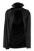 Party Store Short Premium Dracula Cape 80cm Black with Collar 1