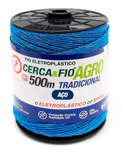 Fio Para Cerca Elétrica Rural Eletroplastico - 1000m 1