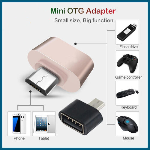 Mini OTG Micro USB Adapter for Cellphone Tablet - Invoice A / B 1