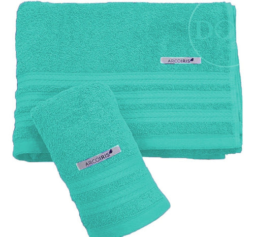 Arcoiris Belly Towel and Bath Towel Set 450g 100% Cotton 0