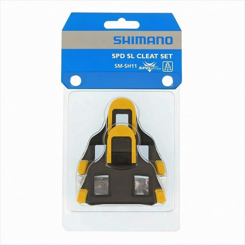 Taquinho Shimano P/pedal Speed Sm Sh11 Flutuante Amarelo 0