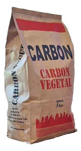 Carbón Vegetal Bolsa De 3kilos 1