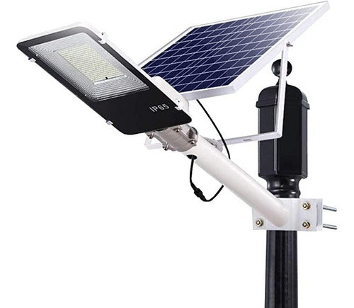 Solar Ledimp Street Lamp with Solar Panel 100W with Remote Control and Pole Support 0