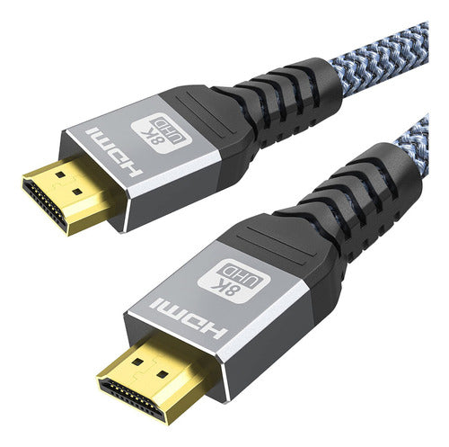 Yojock Cable Hdmi 2.1 De 8k De 6.6 Pies/6.6 ft, 8k A 60 Hz/4 0