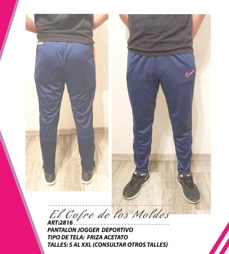 MoldeArte Molde Digital Jogger Casual Deportivo Patron Pack 5 Talles! 1