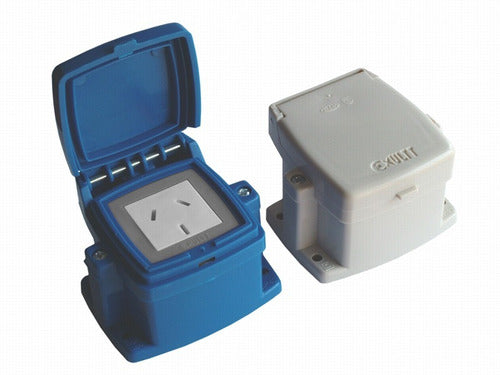 Exultt Outdoor Rated 1 Gang Capsule Box with 1 Power Outlet 0