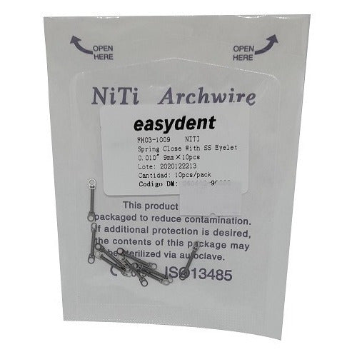 EASYDENT Closed Niti Springs X10 Units Orthodontics Dentistry 1