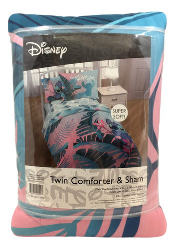 Jay Franco Disney Lilo & Stitch Floral Fun Twin Comforter Set 5