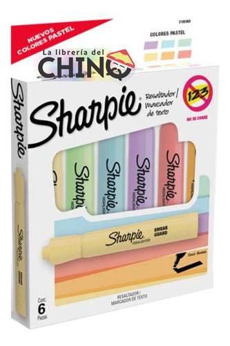 Sharpie Accent Tank Highlighter Set X6 – Pastel Colors 2023 1