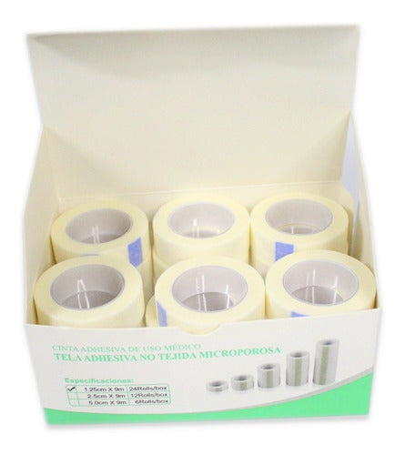 Euromix Hypoallergenic Micropore Tape Box of 24 1.25 cm 1