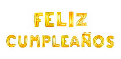 Umpapel Globos Metalizados Frase Feliz Cumpleaños 15 Letras 16" 0