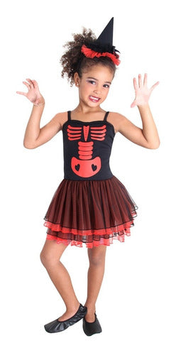 Sulamericana Halloween Witch Skeleton Red Costume 0