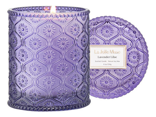 LA JOLIE MUSE Lavender Lilac Candle - Gift Candles for Women 0