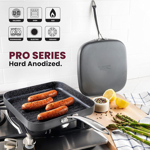 Granitestone Antistick 10.5 Grill And Griddle Combo Pan, Con 1