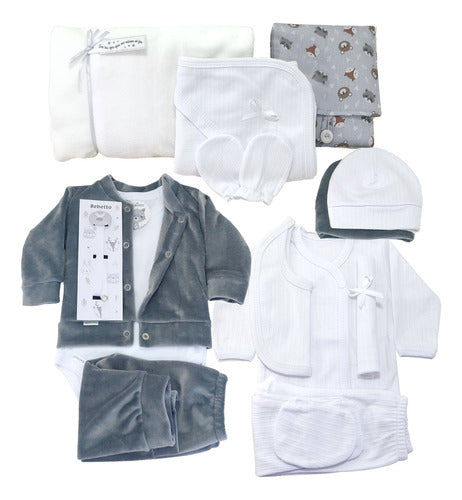 Newborn Plush Winter Layette. 15-Piece Box Set 4